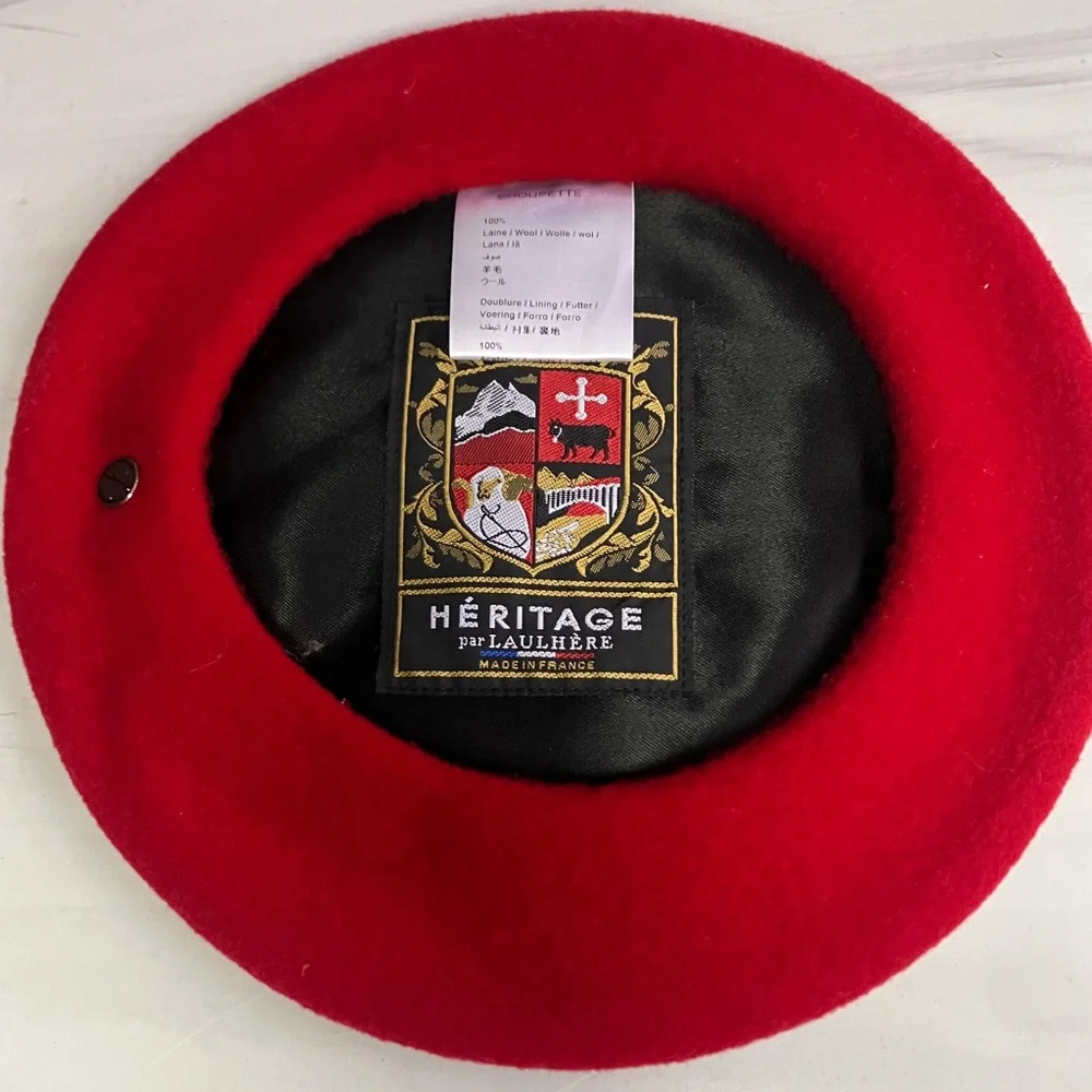 Maison Laulhere Authentic‎ French Beret Choupette Wool Cat Embroidery